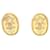 Orecchini Chanel Coco Mark Oval Plate D'oro