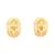 Orecchini Chanel Coco Mark Oval Plate D'oro - vista 2