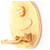 Orecchini Chanel Coco Mark Oval Plate D'oro - vista 3