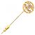 Spilla a forma di logo Chanel Coco Mark D'oro