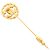 Spilla a forma di logo Chanel Coco Mark D'oro - vista 2