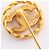 Spilla a forma di logo Chanel Coco Mark D'oro - vista 3