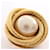 Orecchini Chanel Twist Frame Bianco D'oro  - vista 8
