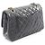 Borsa a Spalla Chanel Matelassé Double Flap Nero - vista 2
