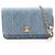 Borsa a Spalla Chanel Matelassé Denim Blu