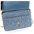 Borsa a Spalla Chanel Matelassé Denim Blu - vista 10