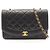 Borsa a tracolla Chanel Matelassé Diana Flap Nero