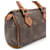 Pochette borsa Louis Vuitton Monogram Mini Speedy Marrone - vista 8
