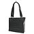 Chanel Chocolate Bar CC Tote aus gestepptem Leder Small Schwarz - Ansicht 2