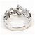 Autre Marque 18K Weißgold-Ring mit Diamant Golden - Ansicht 4