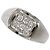 Autre Marque 18K Weißgold Diamantring Golden