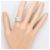 Autre Marque 18K Weißgold-Ring mit Diamant Golden - Ansicht 6