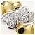 Autre Marque 18K Goldring mit Diamant Golden - Ansicht 2