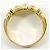 Autre Marque 18K Gelbgold-Ring mit Diamant Golden - Ansicht 3