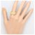 Autre Marque 18K Gelbgold-Ring mit Diamant Golden - Ansicht 7