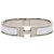 Bracciale Click H GM Hermès in argento e bianco