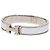 Bracciale Click H GM Hermès in argento e bianco - vista 2