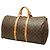Louis Vuitton Monogram Keepall Bandoulière 55 Borsa Boston Marrone - vista 2