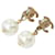 Orecchini a clip Chanel Coco Mark Swing Bianco D'oro - vista 2