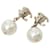 Orecchini a clip Chanel Coco Mark Swing Bianco D'oro - vista 3
