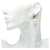 Orecchini a clip Chanel Coco Mark Swing Bianco D'oro - vista 5