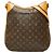 Borsa a tracolla Louis Vuitton Monogram Odeon MM Marrone