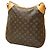 Borsa a tracolla Louis Vuitton Monogram Odeon MM Marrone - vista 2