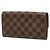 Louis Vuitton Damier Portefeuille Sarah Long Wallet Castaño - vista 2
