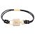 Bracciale Charm Louis Vuitton LV Padlock Nero D'oro