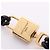 Bracciale Charm Louis Vuitton LV Padlock Nero D'oro - vista 4