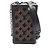 Louis Vuitton Vertical Soft Trunk Monogram Tuftage Schultertasche Braun Schwarz