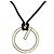 Collana GUCCI G Logo in metallo Silver Auth bs36627V Argento