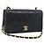 CHANEL Matelasse Chain Shoulder Bag Lamb Skin Black Gold CC Auth 194950V Noir Doré
