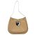 Borsa a Spalla Salvatore Ferragamo Gancini in Pelle Vernice Beige Argento Auth 195268 - vista 2