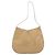 Borsa a Spalla Salvatore Ferragamo Gancini in Pelle Vernice Beige Argento Auth 195268 - vista 3
