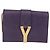 SAINT LAURENT Borsa a tracolla Classic Y Line Chain Small in pelle viola Auth bs36364 D'oro Porpora - vista 2