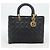 Borsa Christian Dior Lady Dior Canage in pelle di agnello 2way Nero Oro Auth 194922SAM D'oro - vista 26