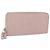 SAINT LAURENT Long Wallet Leather Beige Silver Auth bs36457 Argento