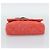 CHANEL Matelasse 25 Chain Shoulder Bag Tweed Orange Gold Tone CC Auth BA14597SAM Arancione - vista 9