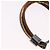 Bracciale LOUIS VUITTON LV Treble in pelle marrone M6423 LV Auth 193607A - vista 5