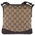 Borsa a tracolla GUCCI GG Canvas Beige Argento 147671 Auth ka5478 - vista 3