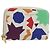 SAINT LAURENT Coin Purse Leather Multicolor Silver Auth 193388V Silvery Multiple colors