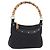 Borsa a Spalla GUCCI Bamboo in Pelle Nera e Oro 137378 Auth 194670V Nero D'oro