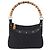 Borsa a Spalla GUCCI Bamboo in Pelle Nera e Oro 137378 Auth 194670V Nero D'oro - vista 2