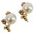 Orecchini VALENTINO Metallo Tonalità Oro Bianco Auth BA14622V