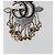 Spilla GUCCI GG Marmont Turquoise metallo Silver Auth 193434M Argento - vista 7