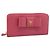 PRADA Saffiano Long Wallet Rosa Goldton Auth BA14620V Pink