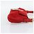 Borsa a tracolla FENDI Mamma Baguette in scamosciato rosso e oro Auth 195245SM D'oro - vista 5