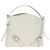 Borsa a Spalla GIVENCHY Voyou in Pelle 2way Bianco Argento Oro Auth 192539V D'oro