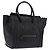 Céline CELINE Luggage Mini shopper Handtasche aus Kalbsleder Schwarz Silber Auth 194754V